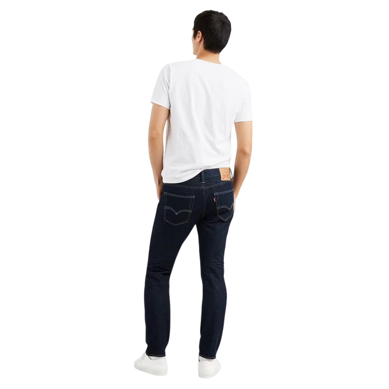 Blue - Back - Levis Mens 502 Cotton Blend Slim Jeans