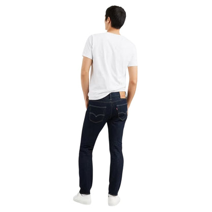 Blue - Back - Levis Mens 502 Cotton Blend Slim Jeans
