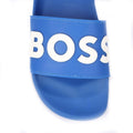Blue - Pack Shot - Hugo Boss Womens-Ladies Kirk Logo Sliders