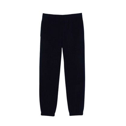 Navy Blue - Front - Lacoste Womens-Ladies Woven Relaxed Fit Joggers