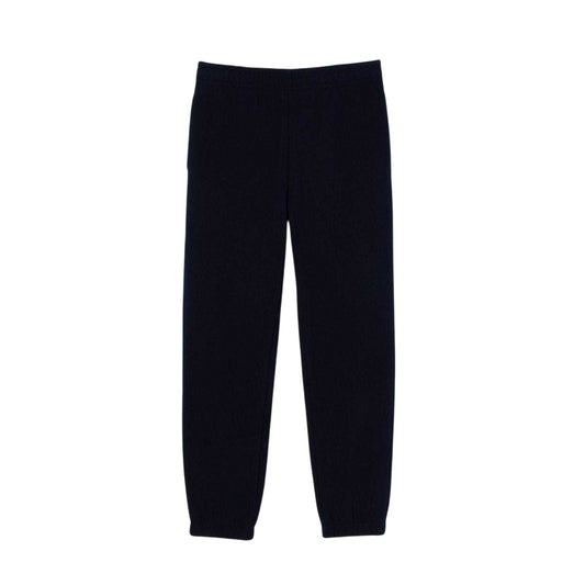 Navy Blue - Front - Lacoste Womens-Ladies Woven Relaxed Fit Joggers