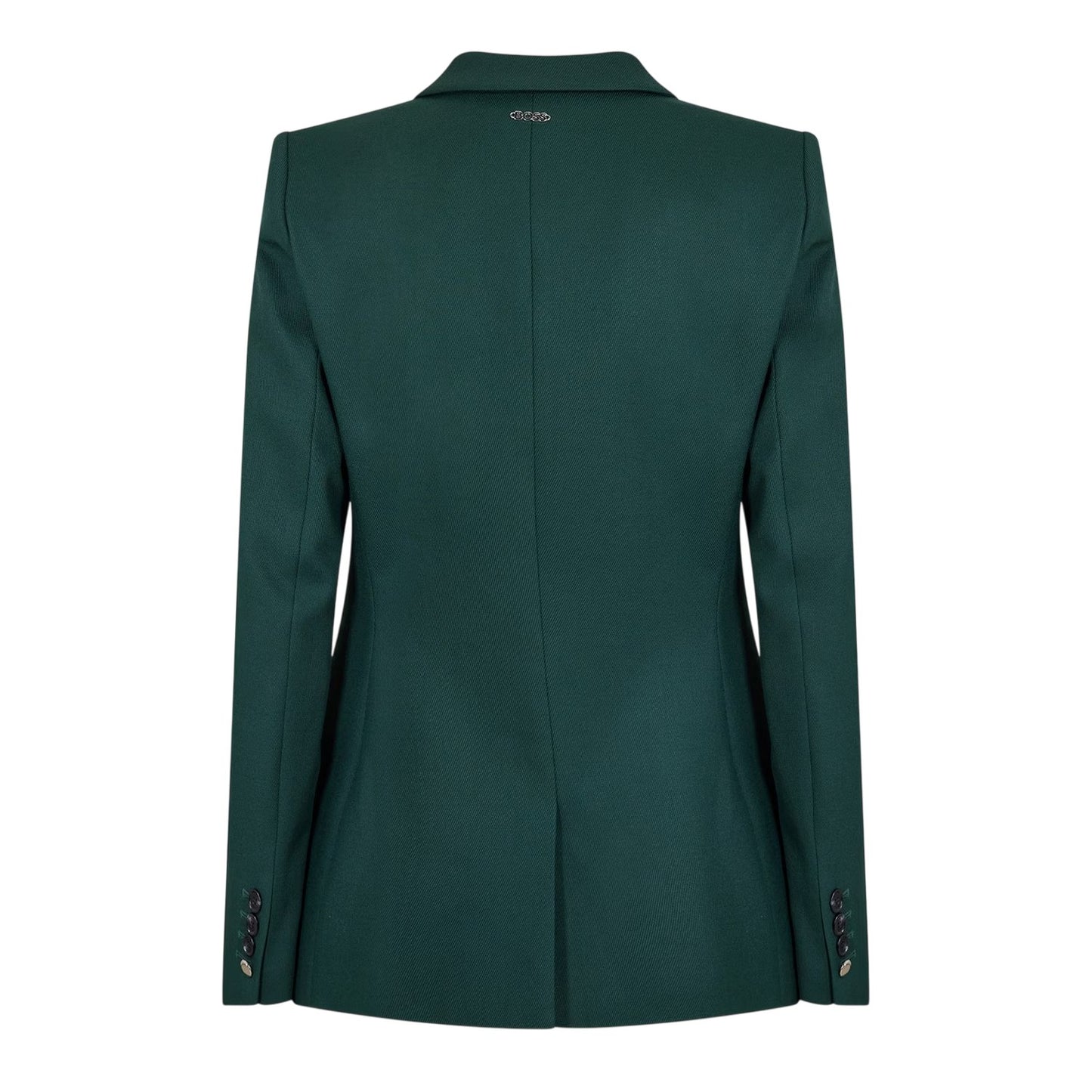 Green - Back - Boss Womens-Ladies Juicy Lara Flap Pocket Regular Blazer