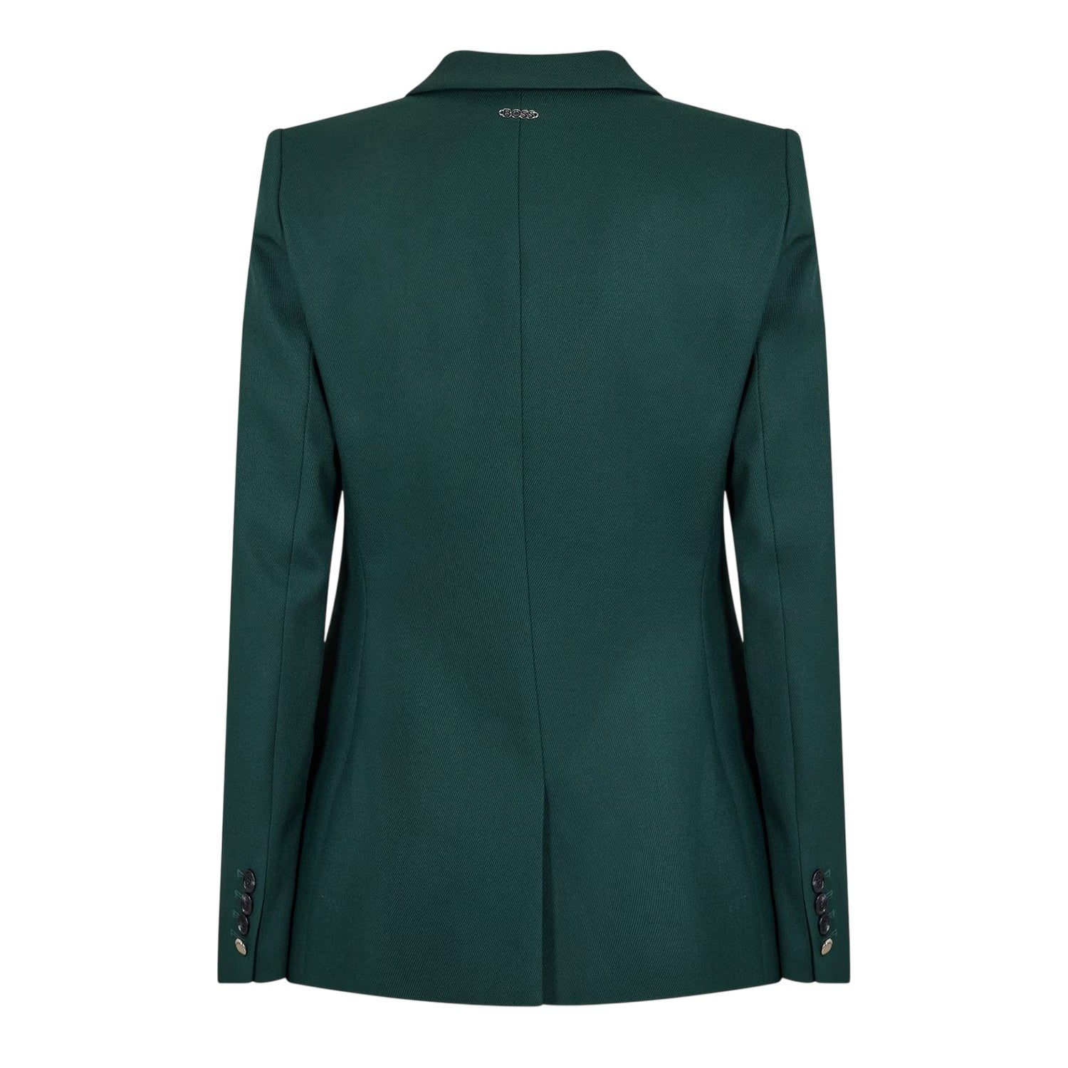 Green - Back - Boss Womens-Ladies Juicy Lara Flap Pocket Regular Blazer
