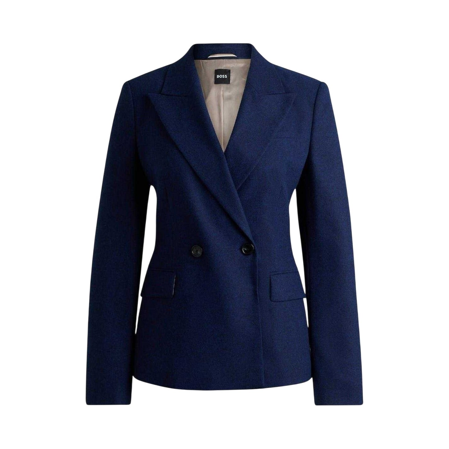 Blue - Front - Boss Womens-Ladies Jia Formal Blazer