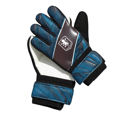 Silver-Blue - Back - Aston Villa FC Childrens-Kids Goalkeeper Gloves