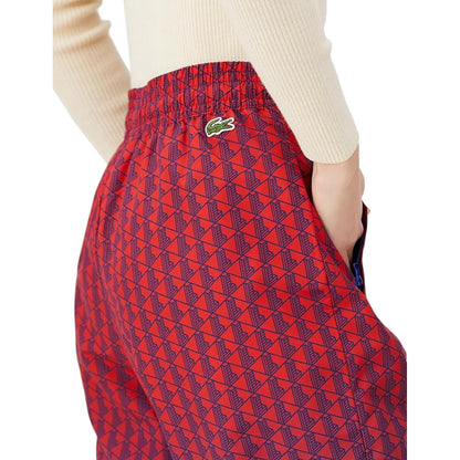 Red-Cobalt - Lifestyle - Lacoste Womens-Ladies Gradient Tracksuit Bottoms