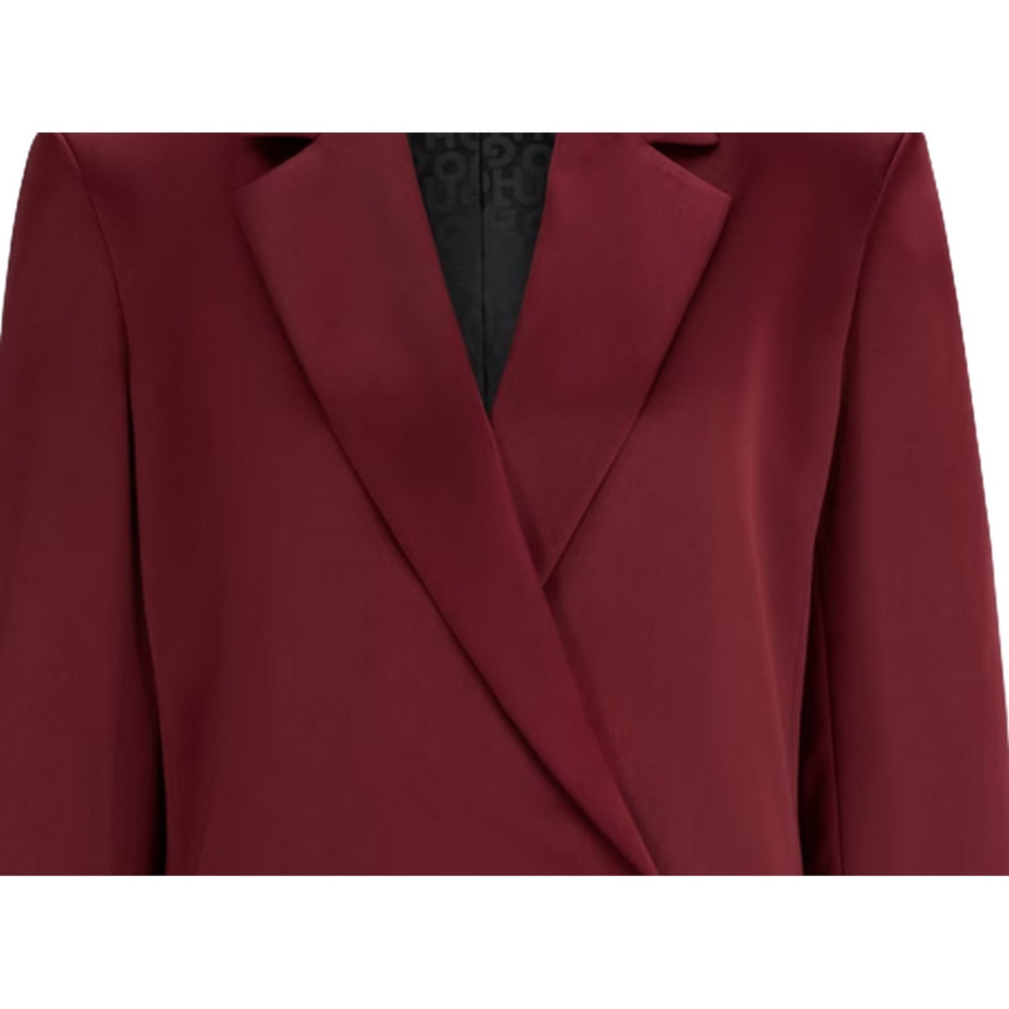Dark Red - Lifestyle - Hugo Womens-Ladies Aboma Double-Breasted Regular Blazer