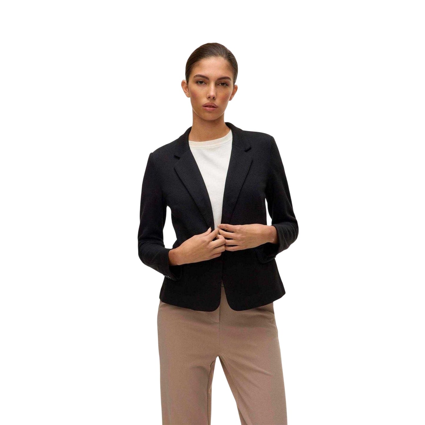 Black - Lifestyle - Vero Moda Womens-Ladies Julia Tailored Long-Sleeved Blazer