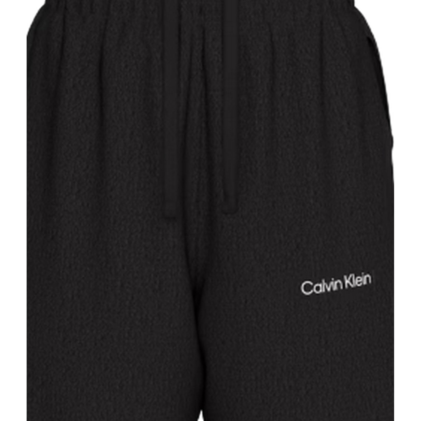 Black - Side - Calvin Klein Womens-Ladies Logo Joggers
