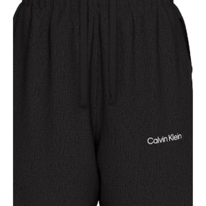 Black - Side - Calvin Klein Womens-Ladies Logo Joggers