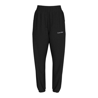 Black - Front - Calvin Klein Womens-Ladies Logo Joggers