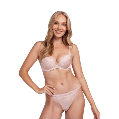 Pink - Side - Dorina Womens-Ladies Origins Plunge Bra