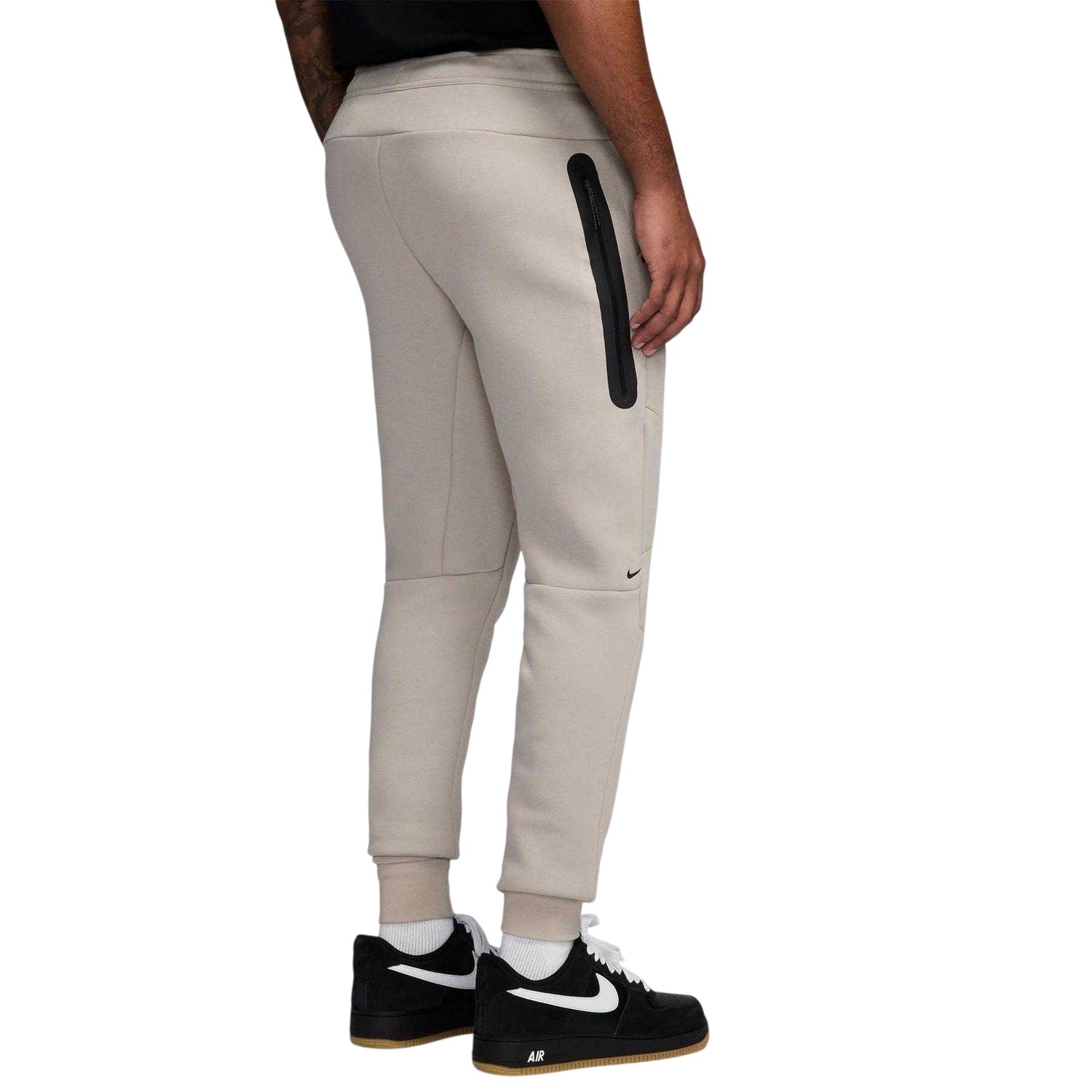 Cream - Back - Nike Mens Tech Fleece Joggers
