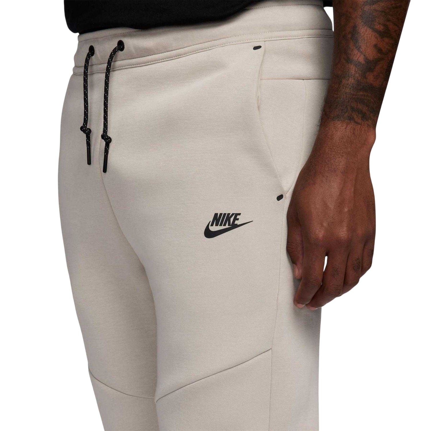 Cream - Side - Nike Mens Tech Fleece Joggers