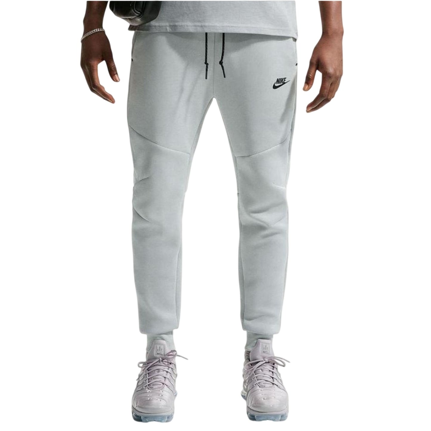 Light Silver - Front - Nike Mens Tech Fleece Joggers
