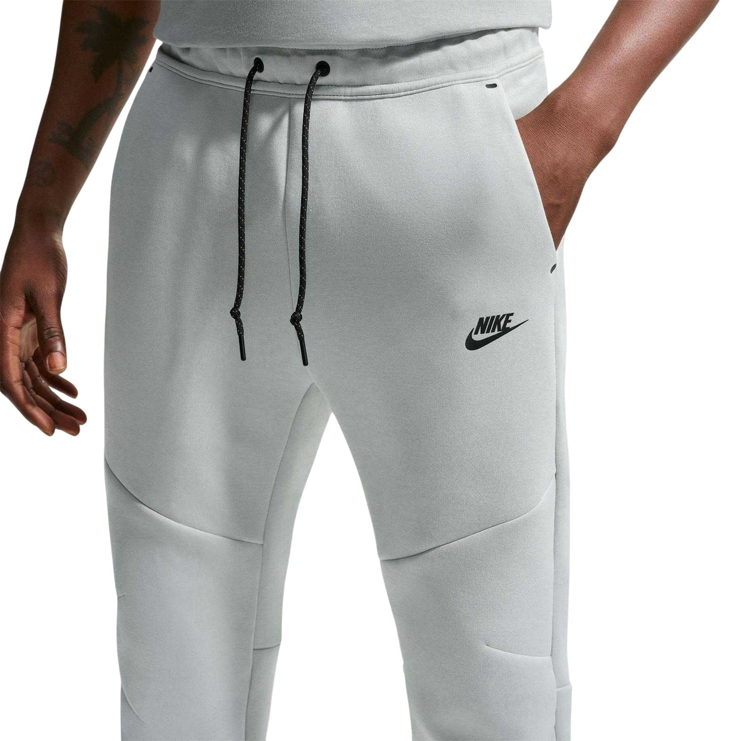 Light Silver - Side - Nike Mens Tech Fleece Joggers