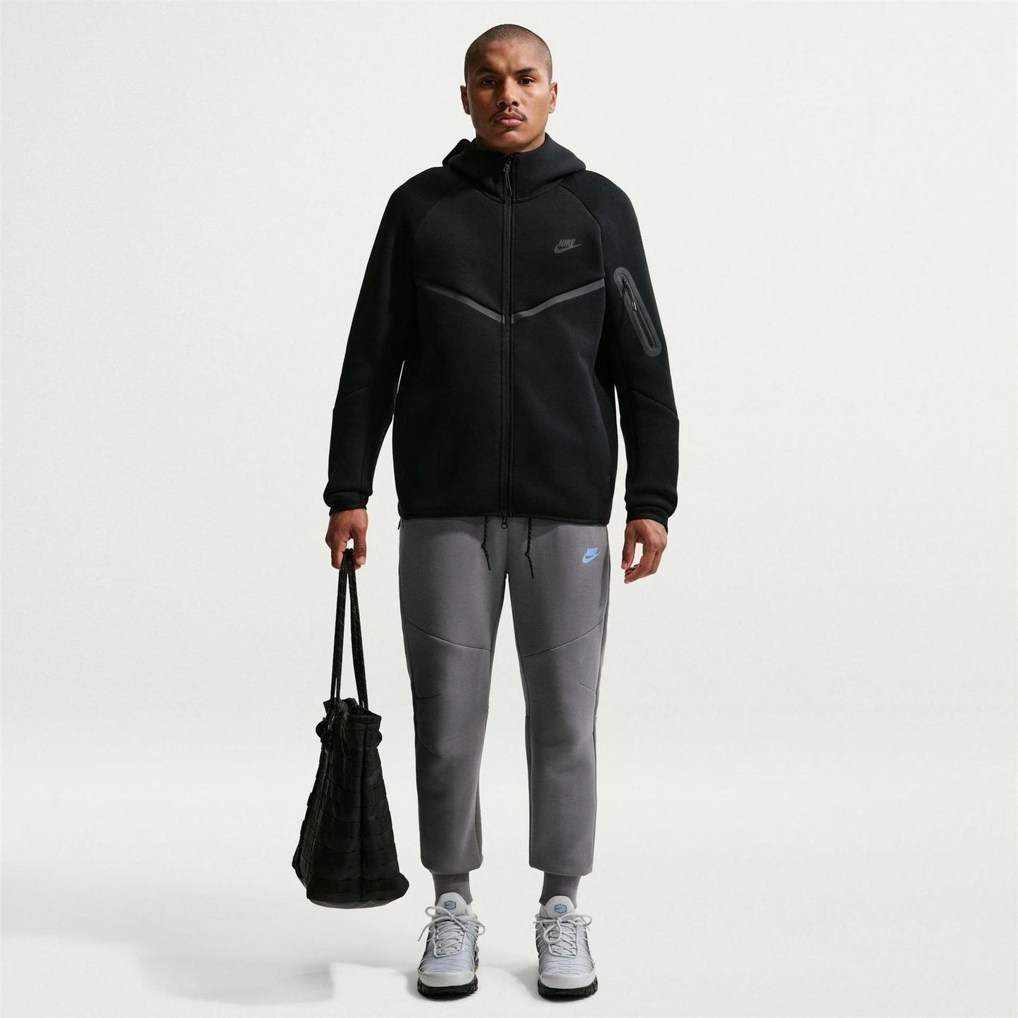 Smoke Grey - Side - Nike Mens Tech Fleece Joggers