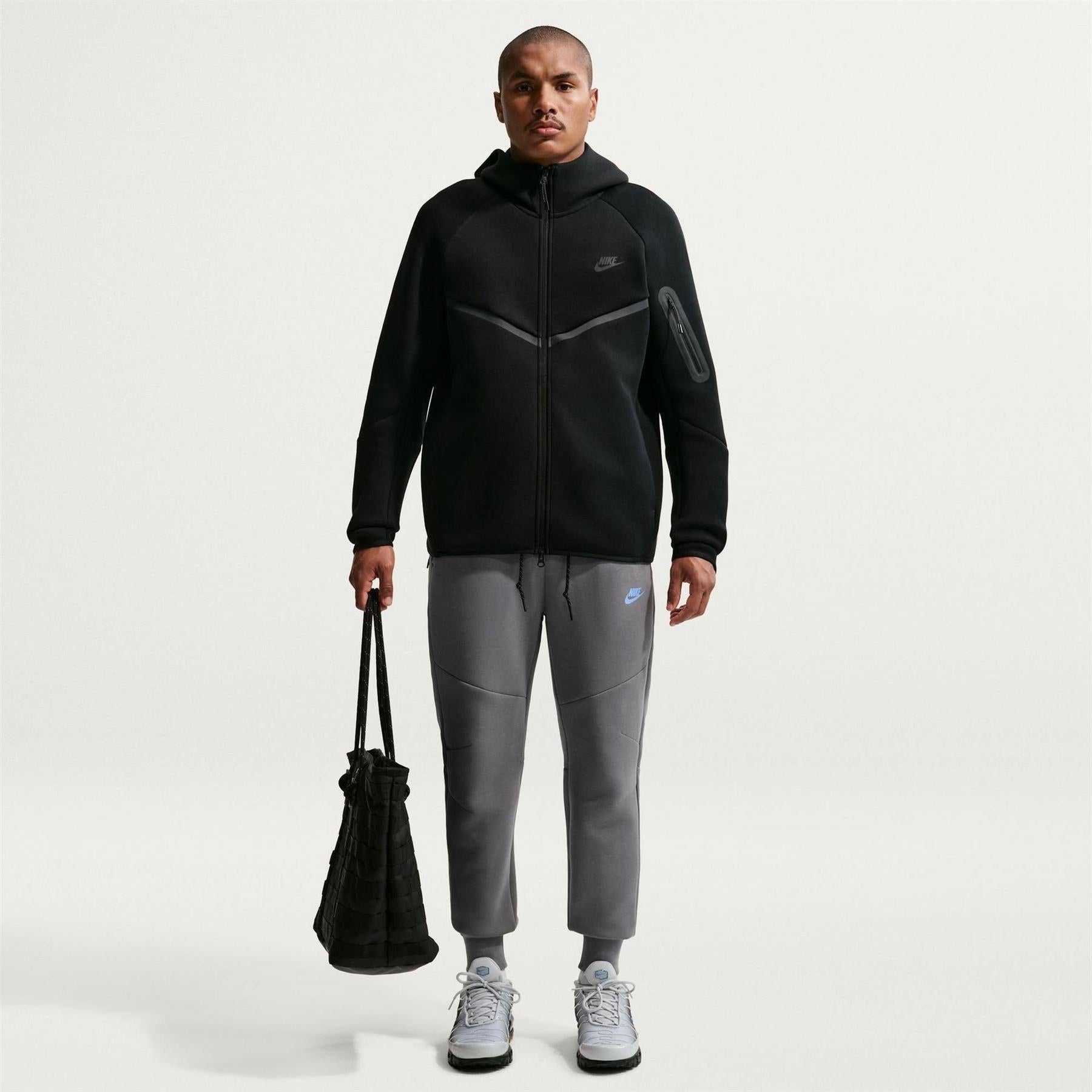 Smoke Grey - Side - Nike Mens Tech Fleece Joggers