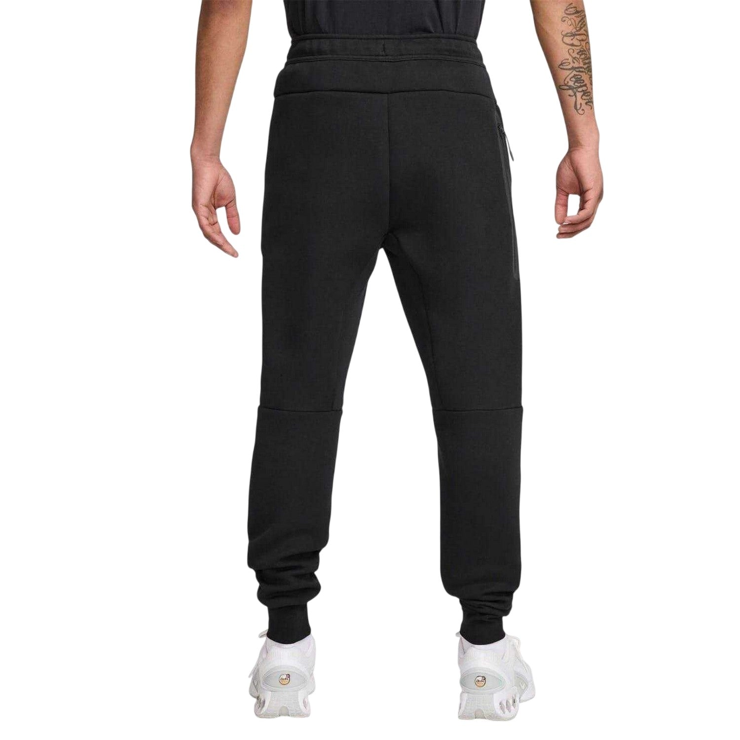 Black-Grey - Back - Nike Mens Tech Fleece Joggers