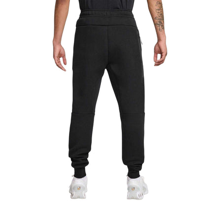 Black-Grey - Back - Nike Mens Tech Fleece Joggers