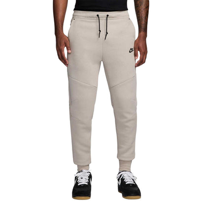 Cream - Front - Nike Mens Tech Fleece Joggers