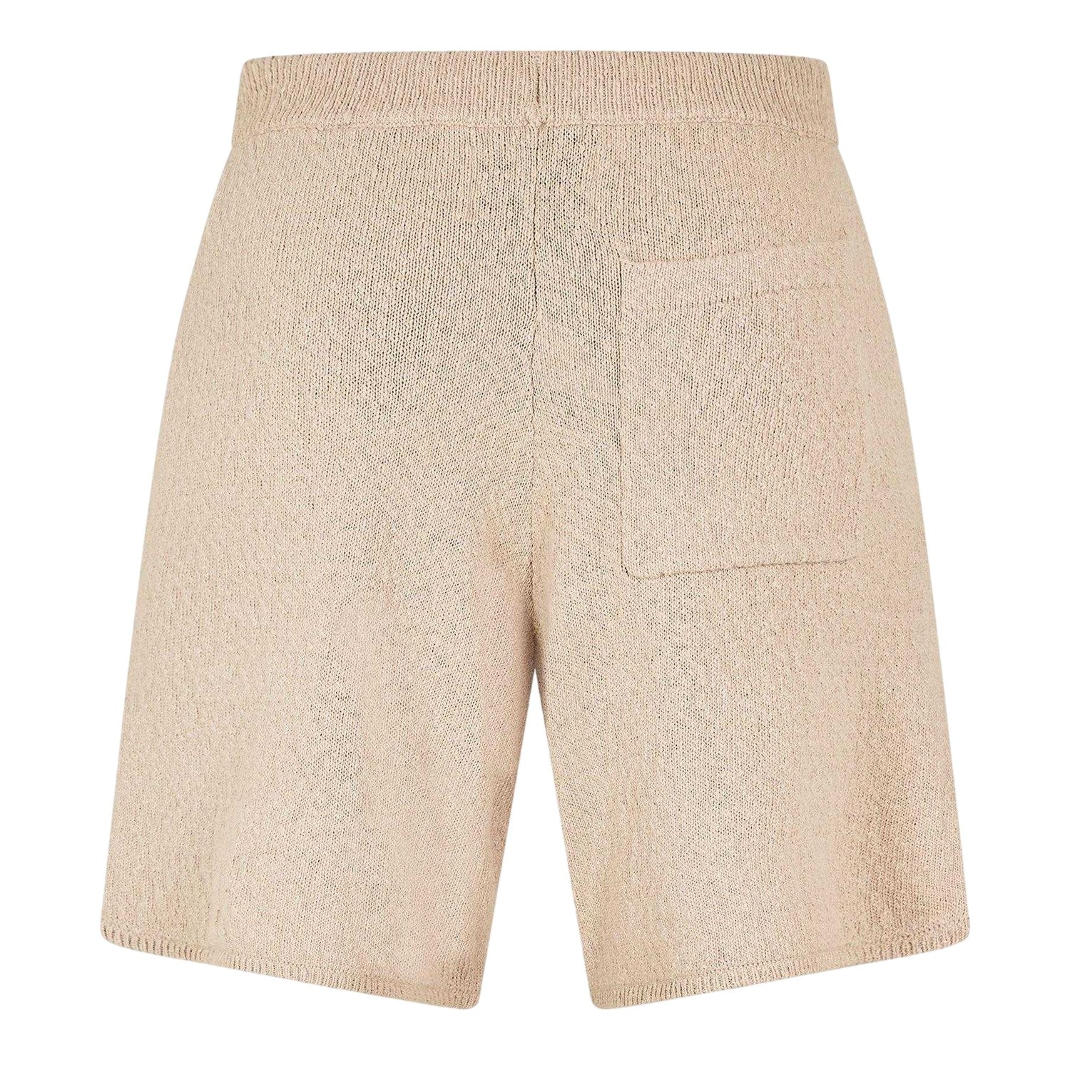 Beige - Back - Jack Wills Mens Knitted Shorts