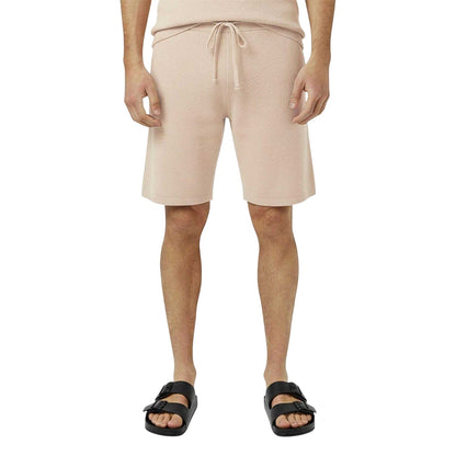 Beige - Side - Jack Wills Mens Knitted Shorts