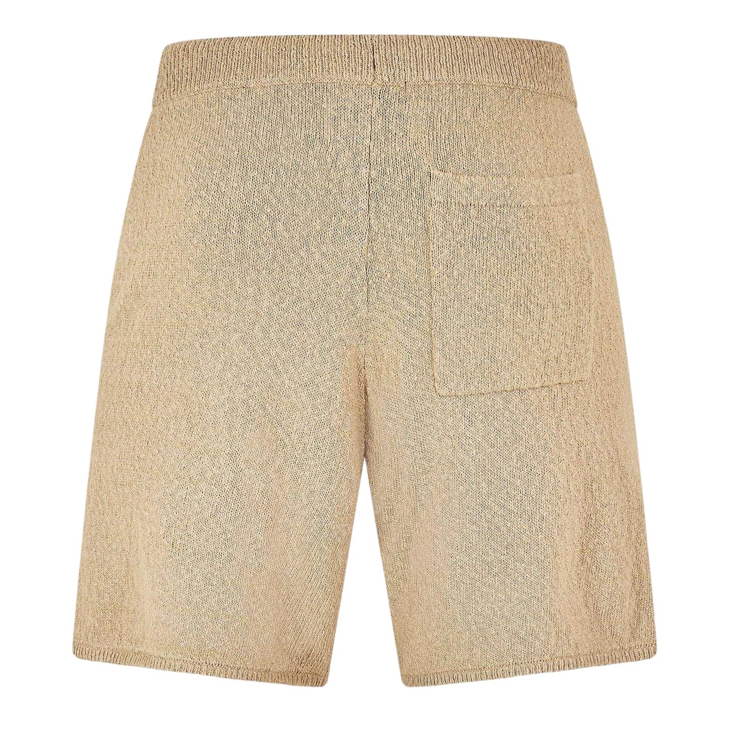 Light Khaki - Back - Jack Wills Mens Knitted Shorts