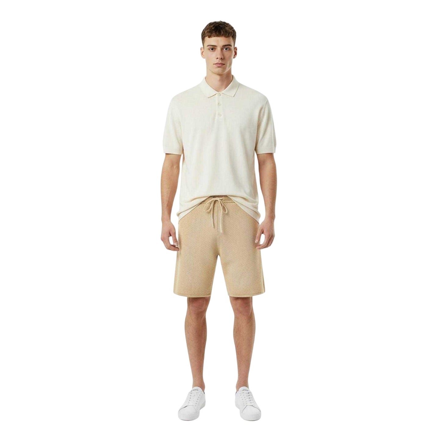 Light Khaki - Lifestyle - Jack Wills Mens Knitted Shorts