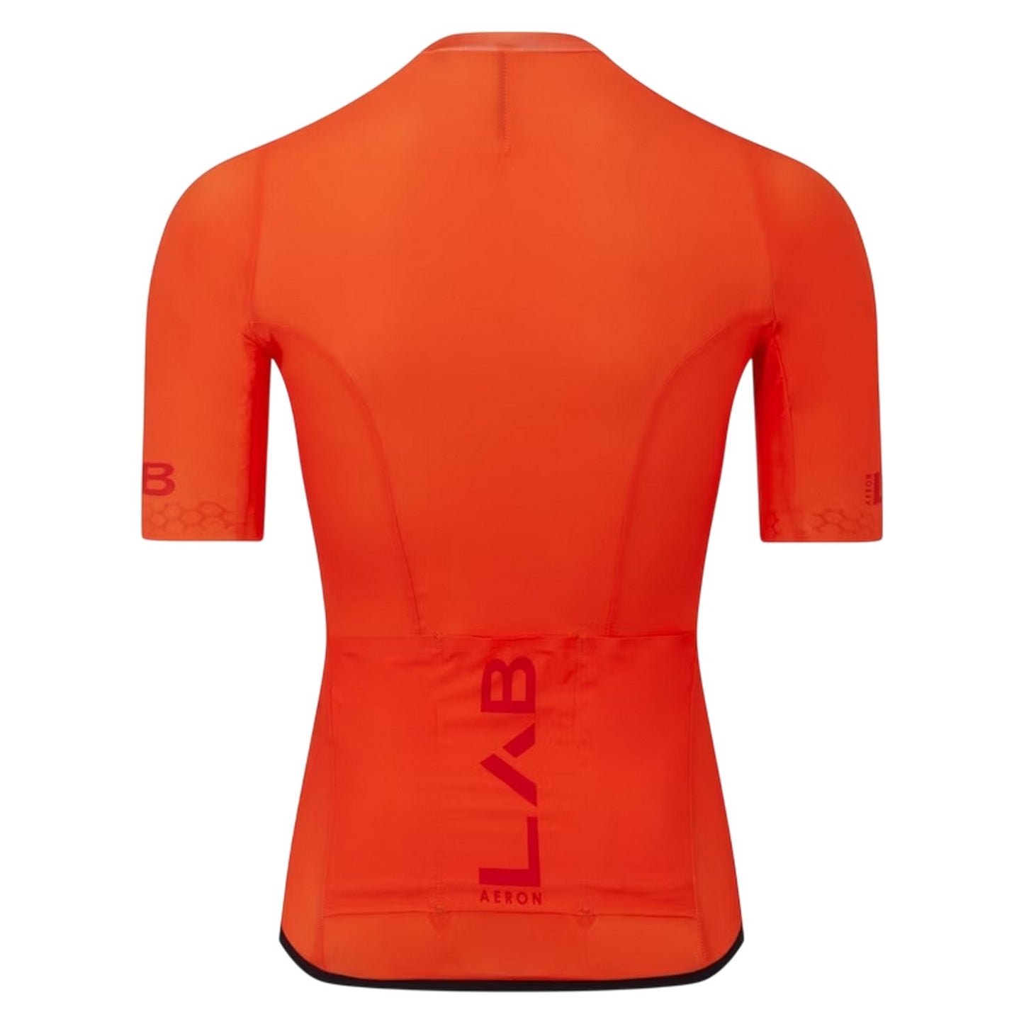 Orange - Back - dhb Mens Aeron Short-Sleeved Cycling Jersey