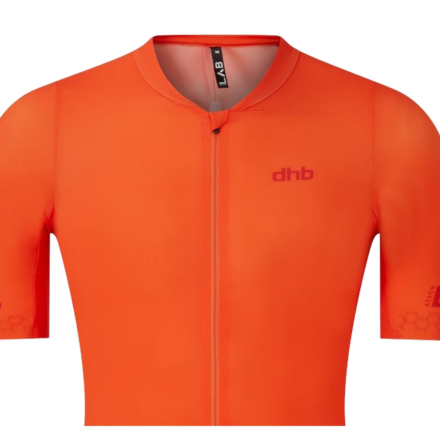 Orange - Side - dhb Mens Aeron Short-Sleeved Cycling Jersey
