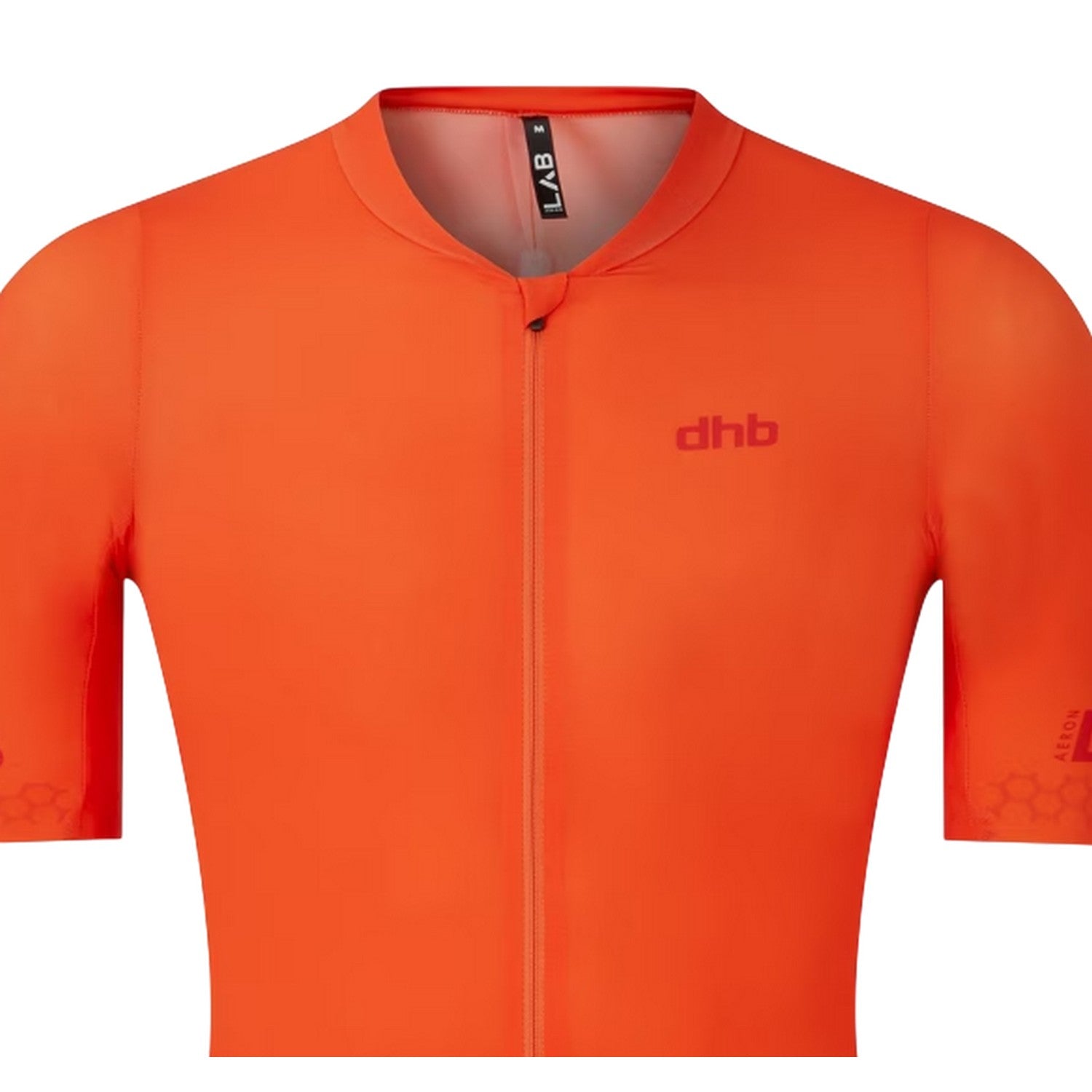 Orange - Side - dhb Mens Aeron Short-Sleeved Cycling Jersey