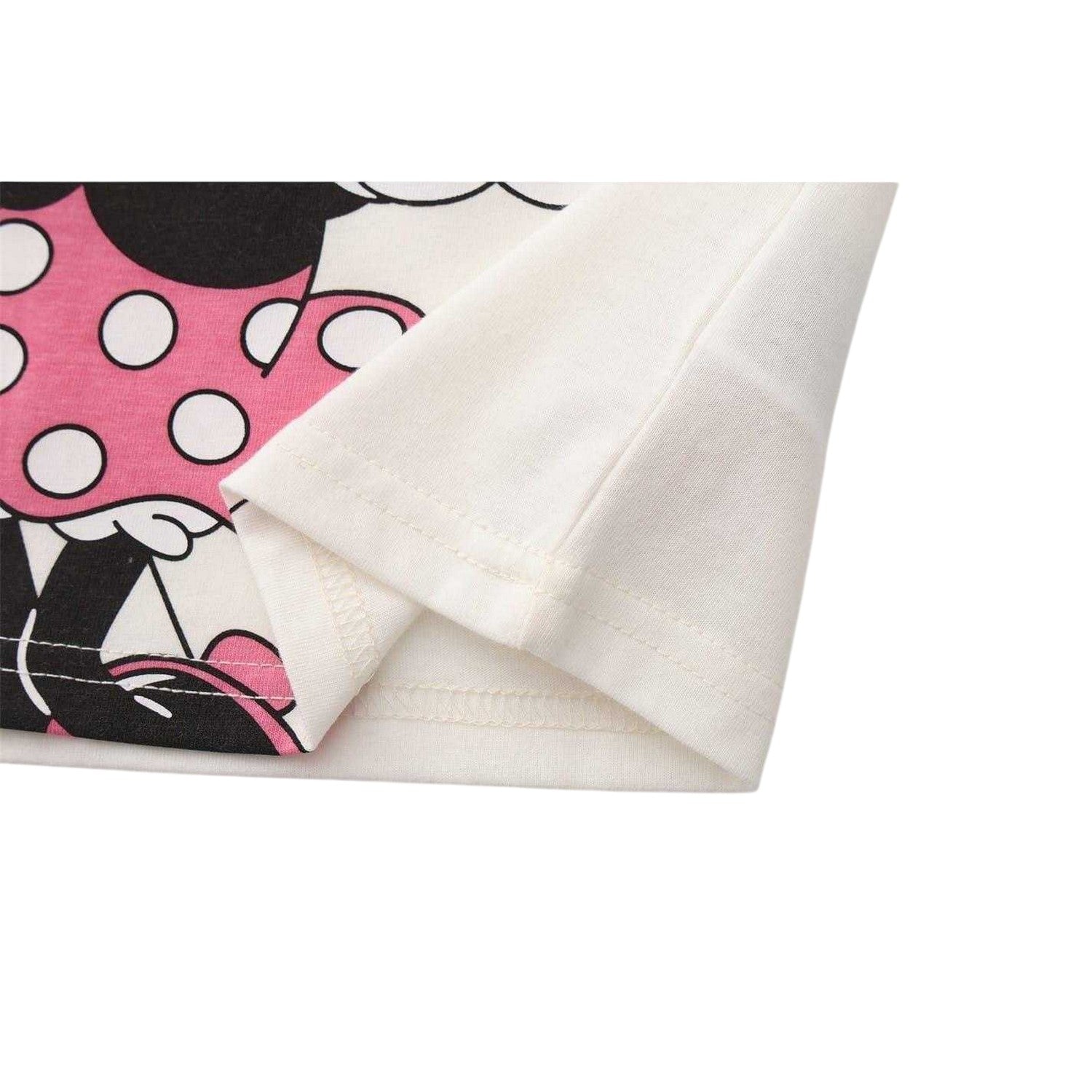 Off White - Pack Shot - Disney Childrens-Kids Minnie Mouse Big Smile T-Shirt
