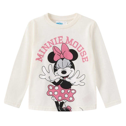 Off White - Front - Disney Childrens-Kids Minnie Mouse Big Smile T-Shirt