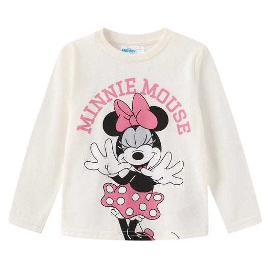 Off White - Front - Disney Childrens-Kids Minnie Mouse Big Smile T-Shirt