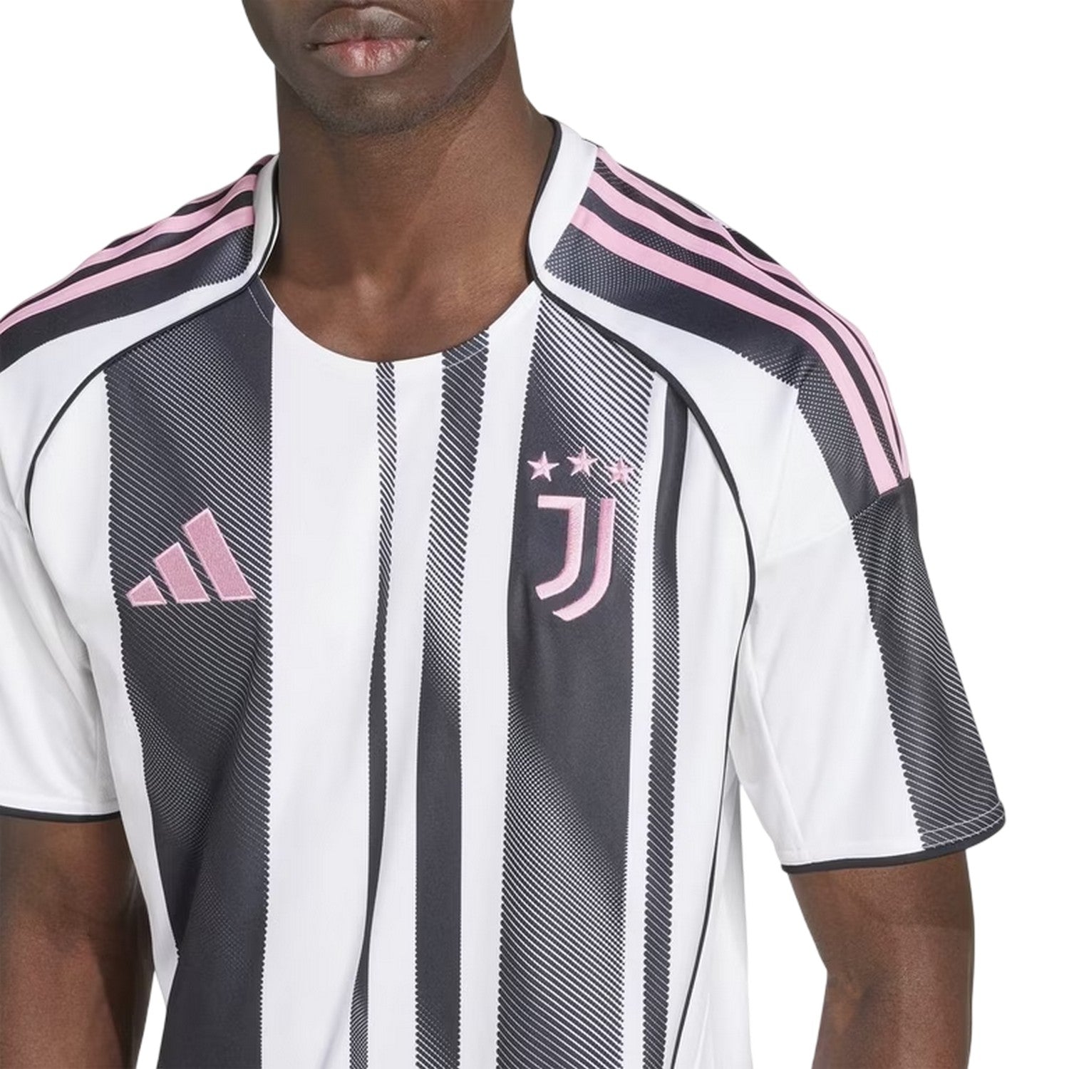 White - Side - Adidas Mens 2025-2026 Juventus FC Football Jersey