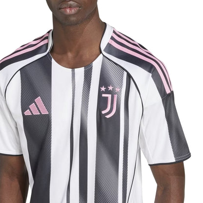 White - Side - Adidas Mens 2025-2026 Juventus FC Football Jersey