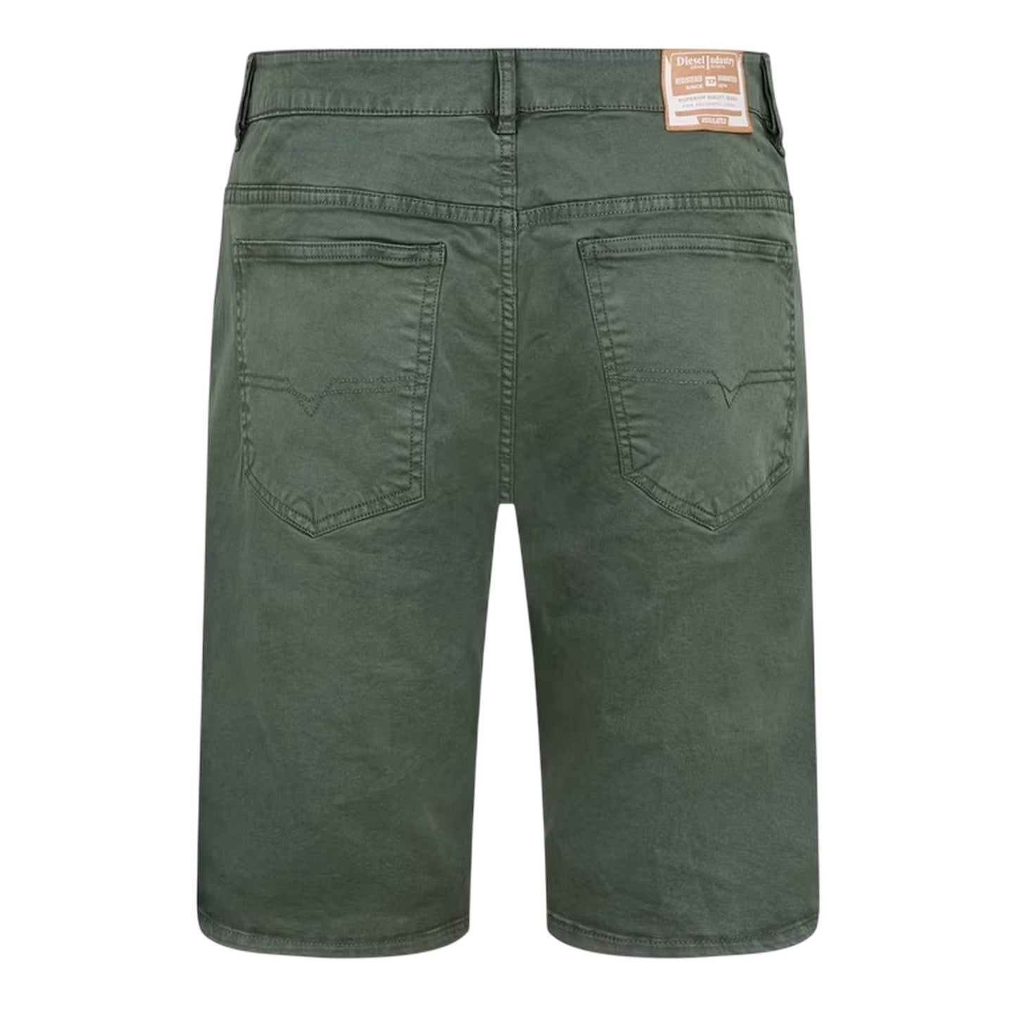 Green - Back - Diesel Mens Fleece Shorts