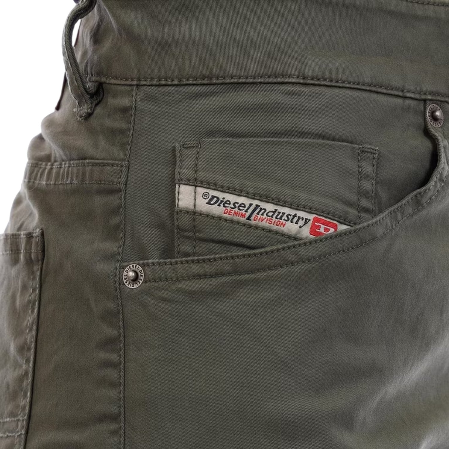 Green - Lifestyle - Diesel Mens Fleece Shorts