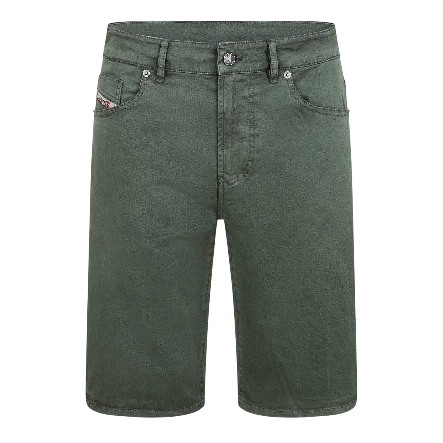 Green - Front - Diesel Mens Fleece Shorts