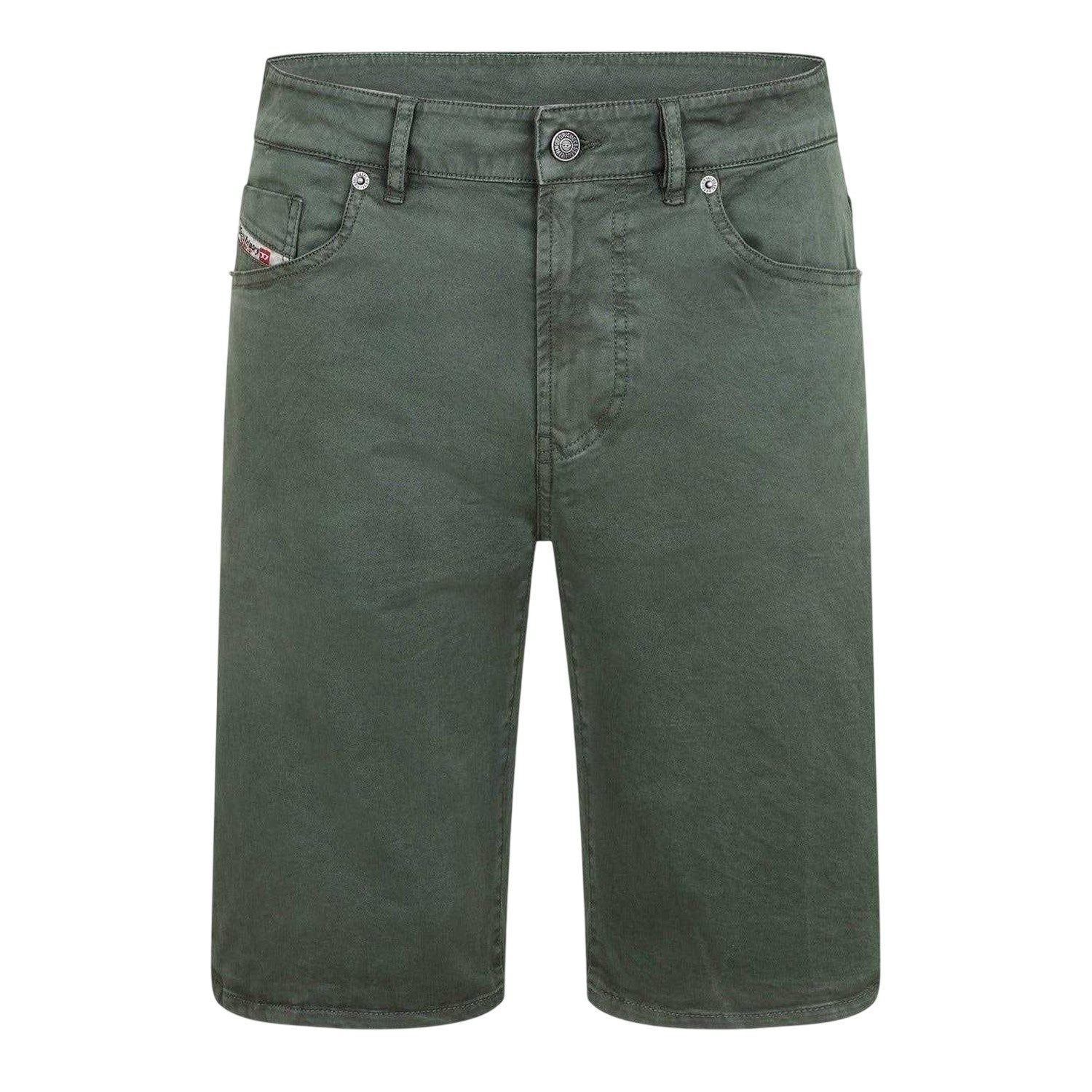Green - Front - Diesel Mens Fleece Shorts