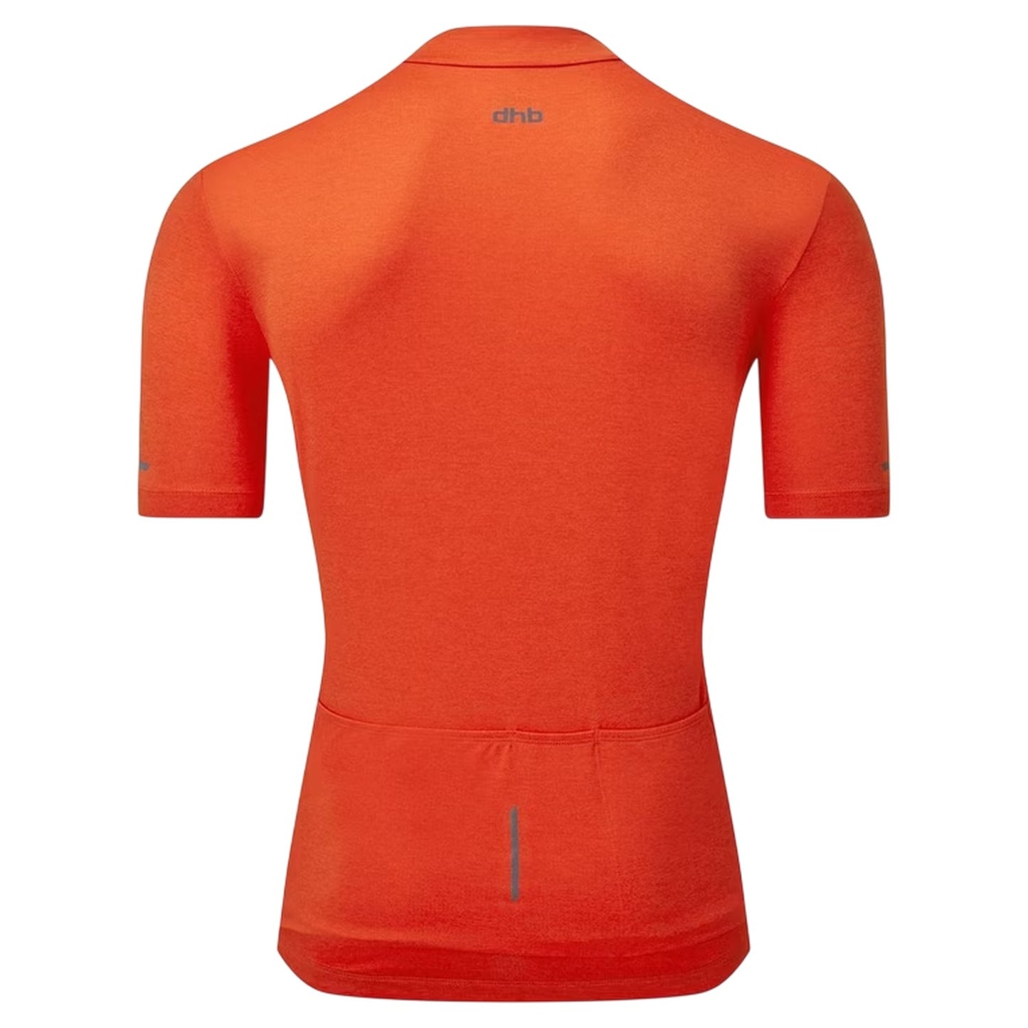 Orange - Back - dhb Mens Quarter Zip Cycling Jersey