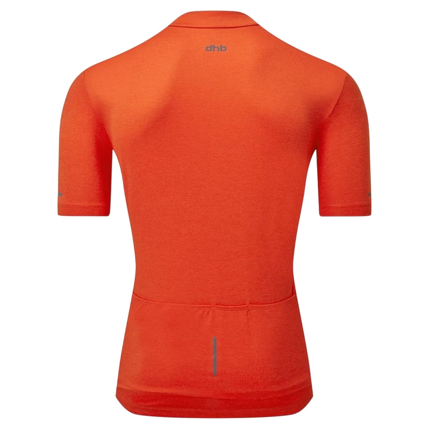 Orange - Back - dhb Mens Quarter Zip Cycling Jersey