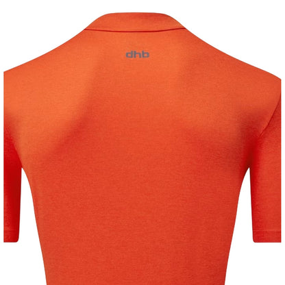 Orange - Lifestyle - dhb Mens Quarter Zip Cycling Jersey