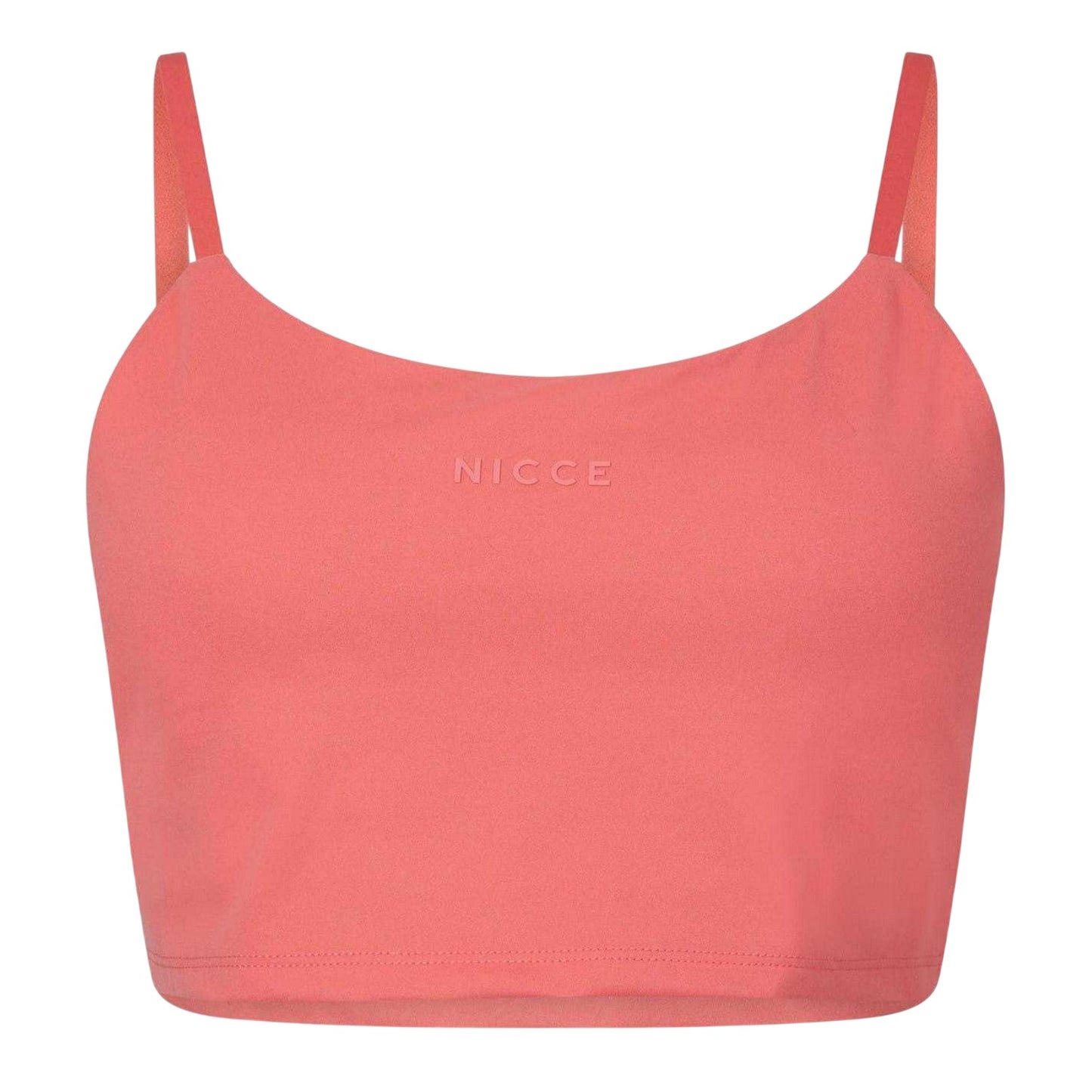 Burnt Coral - Front - Nicce Womens-Ladies Anywhere T-Shirt Bra