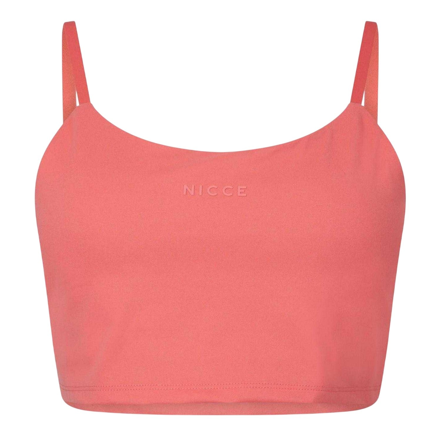 Burnt Coral - Front - Nicce Womens-Ladies Anywhere T-Shirt Bra