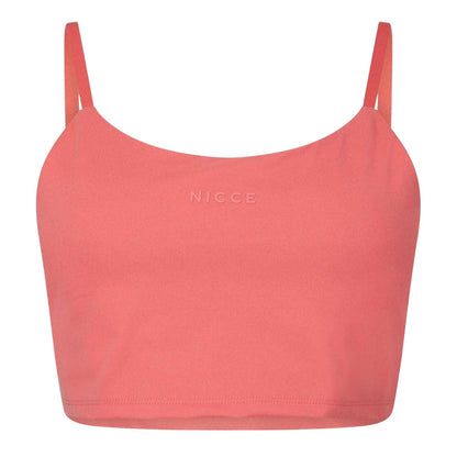 Burnt Coral - Front - Nicce Womens-Ladies Anywhere T-Shirt Bra