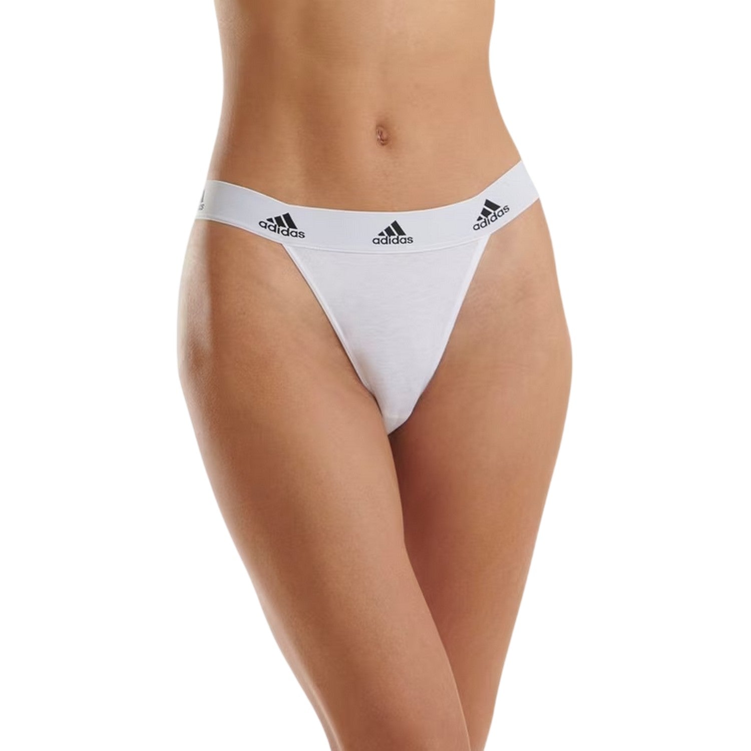 White - Side - Adidas Womens-Ladies Active Briefs