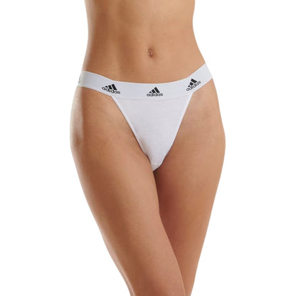 White - Side - Adidas Womens-Ladies Active Briefs