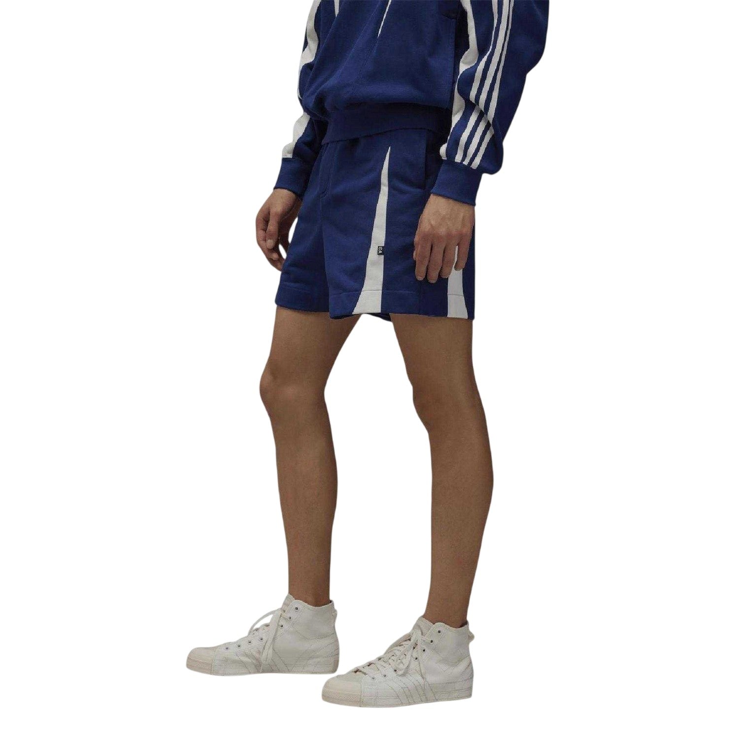 Blue - Side - Y-3 Mens French Terry Shorts